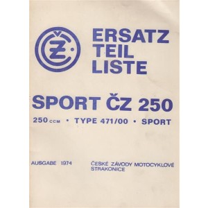 CZ Sport 250, Typ 471 Sport, Ersatzteilliste