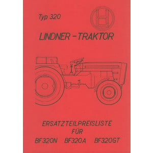 Lindner BF 320 N, BF 320 A, BF 320 GT, Ersatzteilkatalog