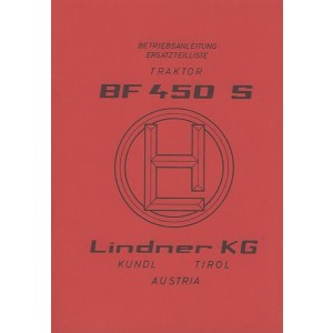 Lindner BF 450 S, 450 SN, 450 SA, Betriebsanleitung und Ersatzteilkatalog