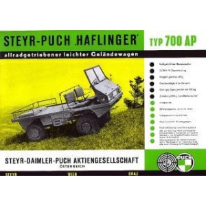 Puch Haflinger 700 AP, Prospekt-Reprint