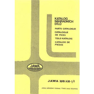 Jawa Motor 350ccm, Typ 638-5/0, Ersatzteilkatalog