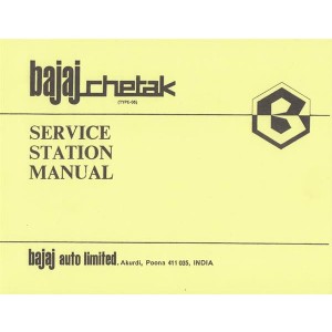 Bajaj Chetak Type 06, (Vespa-Nachbau aus Indien) Service Station Manual