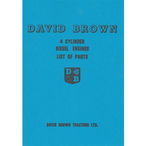 David Brown 4 Cylinder Diesel Engines, List of parts