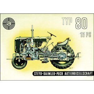 Steyr 80 Traktor Poster
