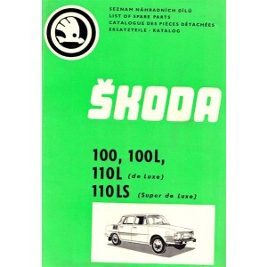 Skoda 100, 100 L, 100 L de Luxe, 110 LS Super de Luxe, Ersatzteil-Katalog