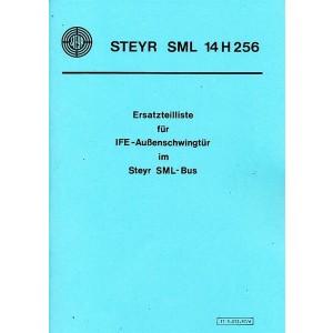 Steyr SML 14 H 256, IFE-Außenschwingtür im Steyr SML-Bus (Post und ÖBB), Ersatzteilliste