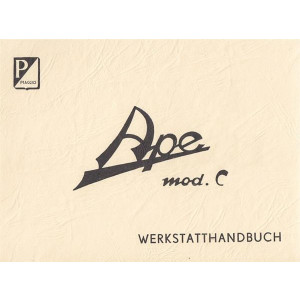 Piaggio Ape Modell C (Dreiradfahrzeug), Werkstatthandbuch