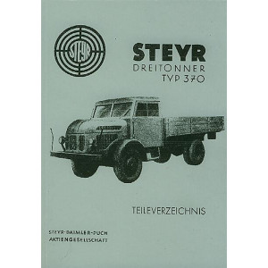 Steyr Dreitonner LKW, Typ 370, V 8, Ersatzteilkatalog