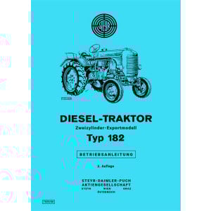 Steyr 182 Traktor Betriebsanleitung