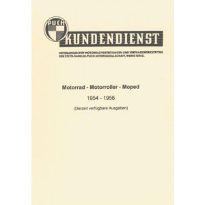 Puch Kundendienstmitteilungen für Vertragswerkstätten 1951 - 1956