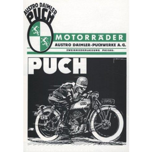 Puch Motorräder 200 ADP, 250 ADP, 200 S4, 250 S4, 500 V, 200 Luxus mit BW., 250 SS, 500 ADP, 500 N, Prospekt