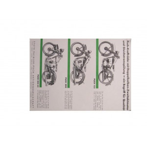 Puch 125, 200 und 250 S4 von 1940, Prospekt-Reprint