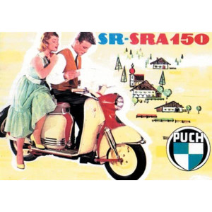 Puch 150SR und 150SRA Motorroller Prospekt