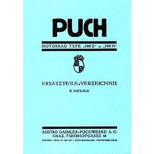 Puch Motorrad, Type 500 Z und N, Ersatzteilkatalog