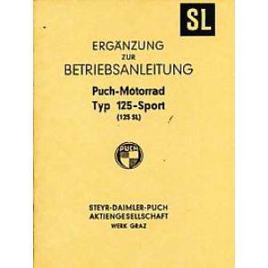 Puch 125 Sport (Puch 125 SL) – Ergänzung zur Betriebsanleitung