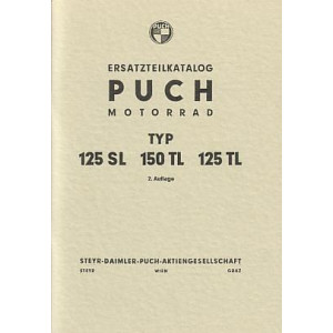 Puch 125 SL, 125 TL und 150 TL, Ersatzteilkatalog