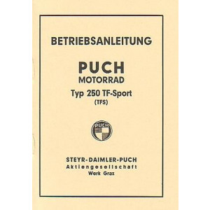 Puch 250 TF-Sport, Betriebsanleitung