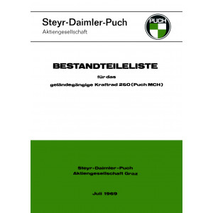 Puch 250 MCH (österreichisches Bundesheer), Ersatzteilkatalog