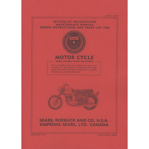 Allstate 250 SGS/3 - Owners Manual, Repair Manual, Spare-parts Catalog