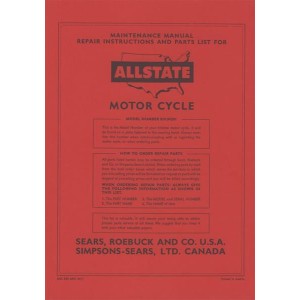 Allstate 250 AMC, Moto Cross - Owners Manual, Repair Manual, Spare-parts Catalog