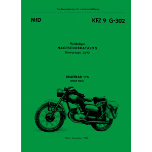 Puch 175 MCH (österreichisches Bundesheer), Ersatzteilkatalog