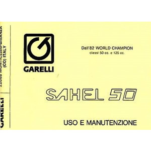 Garelli Sahel 50 Uso e Manutenzione