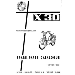 Puch X 30, Version for England, Spare-Parts Catalogue