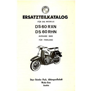 Puch DS 60 RXN, DS 60 RHN, Ersatzteilkatalog