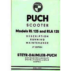 Puch Scooter 125 RL/RLA, Owners Manual