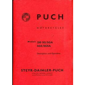 Puch 250 SG, SGS, SGA, SGSA, Owners Manual