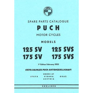 Puch Motorcycle, Models 125/175, SV/SVS, Spare-Parts-List