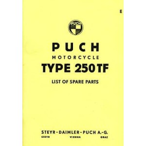 Puch Motorcycle 250 TF, Spare Parts Cataloge
