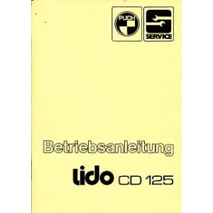 Puch Motorroller Lido CD 125 Betriebsanleitung