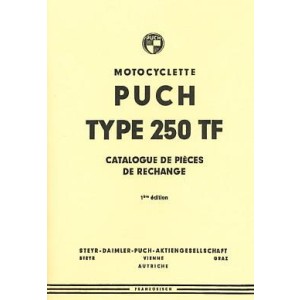 Puch Motocyclette, Type 250 TF, Catalogue de Pieces de Rechange