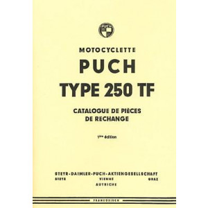 Puch Motocyclette, Type 250 TF, Catalogue de Pieces de Rechange