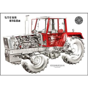 Steyr 8160a Traktor Poster