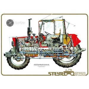 Steyr 8150 Traktor Poster