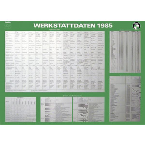 Puch Moped Werkstattdaten 1985 Poster