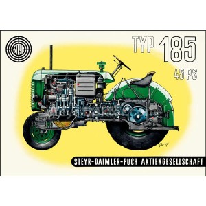 Steyr 185 Traktor Poster