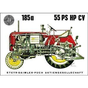 Steyr 185a Traktor Poster