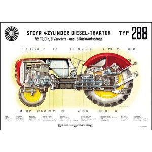 Steyr 288 Traktor Poster