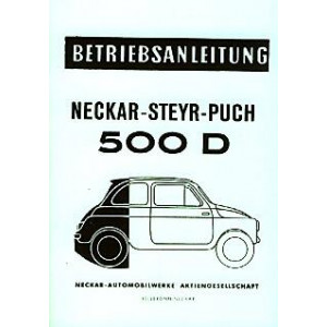 NSU Neckar Steyr-Puch 500 D Betriebsanleitung