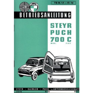 Puch 700 C und E (Combi), Betriebsanleitung