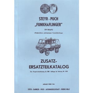 Puch Funk-Haflinger 700 AP/2, Zusatz-Ersatzteilkatalog