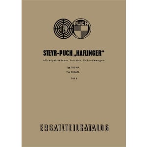 Puch Haflinger AP und APL, Ersatzteilkatalog Teil 2