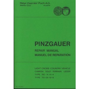 Puch Pinzgauer 710 and 712, 4x4 and 6x6, Repair Manual, Manuel de Reparation