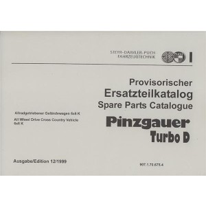 Puch Pinzgauer Turbodiesel, 6 x 6, Ersatzteilkatalog (Spare Parts Catalogue)