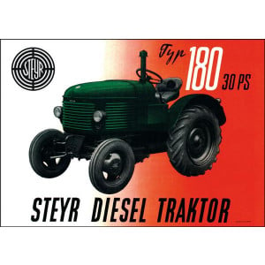 Steyr 180 Traktor Poster