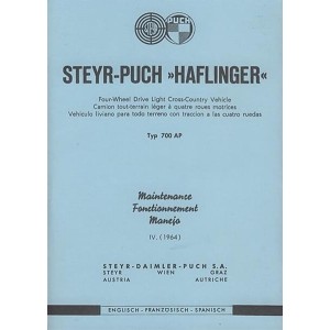 Puch Haflinger 700 AP, Betriebsanleitung
