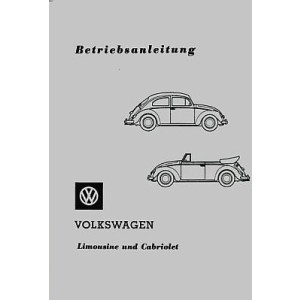 VW Käfer 1200 Limousine und Cabriolet, Betriebsanleitung